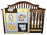 CHIBI ZOO - 3 PIECE CRIB BEDDING SET