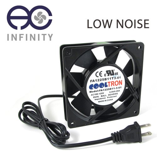 115V AC Cooling Fan. 120mm x 25mm LS with Power Plug