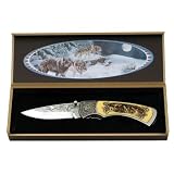 Wolf Folder with Wooden Gift Box