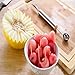 Premium 3-IN-1 Watermelon Slicer with Corer Server Watermelon Forks Quality Stainless Steel Melon Knife Cutter with Wooden Handle for Easier Grip, Smart Kitchen Gadget, Dishwasher Safe Kitchen Tools