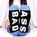 Street Wear Women's Socks, Bad Ass, Blue