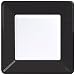 Creative Converting 7.125 Square Paper Luncheon Plates with Black Velvet Color Border, 12-Count Packages (Pack of 6)