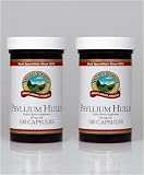 Naturessunshine Psyllium Hulls Digestive System Support 465 mg 100 Capsules (Pack of 2)