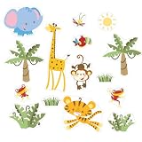 Brewster ST99069 Fisher-Price Peel & Stick Rainforest Wall Decals