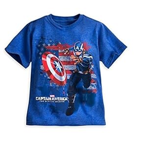 Disney Store Captain America the Winter Soldier Tee for Boys Size 7/8 (M)
