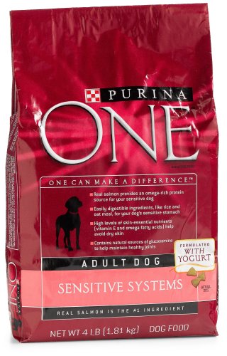 Purina One Dog Food Sensitive Systems, 4-Pound Bags (Pack of 6)