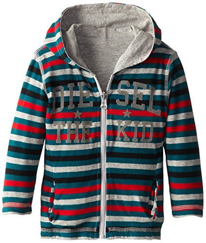 Diesel Baby Boys' Tokrab Long Sleeve Zip Hoodie Reversible Stripe The Kid
