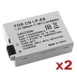 2 Canon Battery Pack For LP-E8 EOS Di...