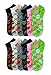 SHS Women's Ankle Socks Colorful Design Multi-Color 12 Pairs
