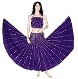 Ethnic Indian Boho Gota Work Cotton Belly Dance Gypsy Lehenga