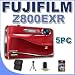 Fujifilm FinePix Z800EXR Digital Point and Shoot Camera (Red) BigVALUEInc 5PC Saver Bundle!