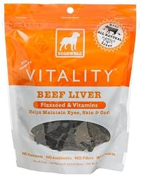 Dogswell Vitality for Dogs, Beef Liver, Flaxseed & Vitamins, 5-Ounce Pouches (Pack of 6)