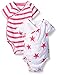 aden + anais Baby Girls' Short Sleeve Kimono Body Suit Two Pack