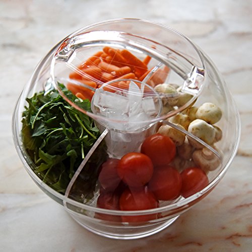 Jumbl CarryIt Serving BowlonIce with Seal Lid 5 Sections & Ice