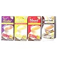 Cheap Instant Coffee Packets with Cream & Sugar - 4 Flavors - Hazelnut, Vanilla, Mocha & Regular Coffee Flavored,- Each Box Contains 10 Instan