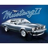 Ford Mustang (Silver 77) Art Poster Print - 16x20