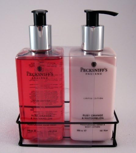 Pecksniff's Hand Wash & Lotion Duo Ruby Orange & Watermelon Limited Edition Set - 10.1 oz each by Kodiake