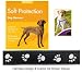 (Reflective) Soft Protection Dog Harness (Medium) (Black/Paws)