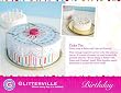 Glitterville Decorative Vintage Style Party Cake Carrier Tin