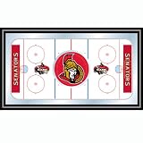 NHL Ottawa Senators Framed Hockey Rink Mirror