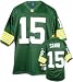 Bart Starr Reebok NFL Green Premier 1969 Throwback Green Bay Packers Jersey - Large