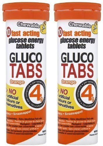 (2 PACK) - Gluco Tabs Orange Glucotabs - For Sports Energy| 10 s |2 PACK - SUPER SAVER - SAVE MONEY