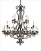 20 Light Chandelier - New Tortoise Shell Finish