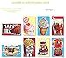 Assorted Handmade Scratch n Sniff Embellished Scented Birthday Cards Box Set, 8 Pack Birthday Card Assortment Including: Vanilla, Chocolate, Strawberry, Banana, Bubble Gum, Cola and Popcorn. for Him, Her, Mom, Dad, Kids, Girls, Boys