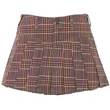 plaid pleated skort