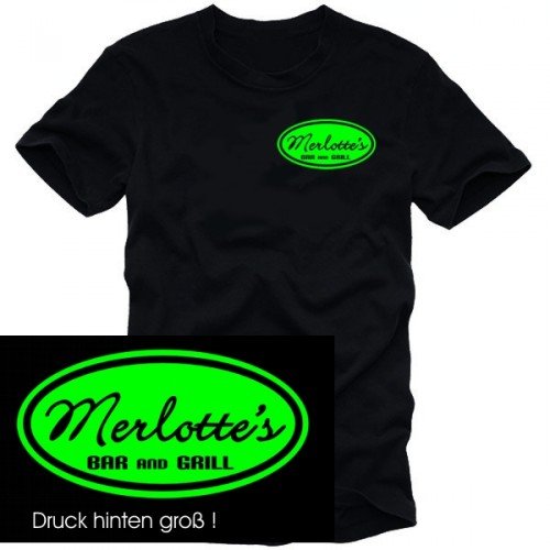 Coole-Fun-T-Shirts T-Shirt Merlotte\'s BAR and GRILL - true blood ! - Druck vorne + hinten Preisvergleich