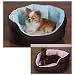 Slumber Pet Cotton/Nylon 18-Inch Dimple Plush Nesting Dog Bed, Pink