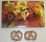 Scott's Cakes 1/2 lb. Milk Chocolate Covered Pretzel with Rainbow Jimmies in a Fall Leaf Box