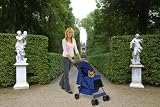 Hunde-Buggy, blau/schwarz, 87x40x93cm