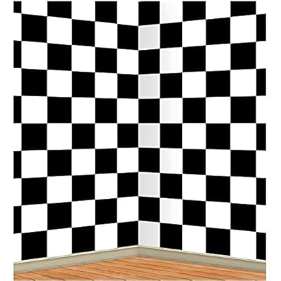 Black and White Checkered Backdrop
