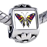 51bd9XOIZ8L. SL160  Blue Red & Yellow Butterfly Beads   Pandora Bead Bracelet Compatible