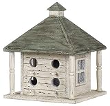 Square Bird House, Cottage, Home Animal Decor, 2pcs
