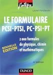 Le formulaire PCSI-PTSI, PC-PSI-PT :...