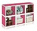 Way Basics Eco Stackable Storage Cube, Cubby Organizer (Tool-Free Assembly and Uniquely Crafted from Sustainable Non Toxic zBoard paperboard), Pink