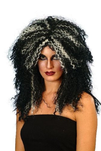 Black hair makes blue eyes pop! Add some white blonde streaks underneath for Black hair makes blue eyes pop! Add some white blonde streaks underneath for