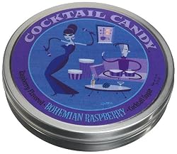 Cocktail Candy Cocktail Sugar, Bohemian Raspberry, 4-Ounce Tins (Pack of 3)
