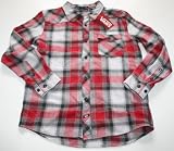 Vans Boy’s Button Down Flannel Shirt – Size: XL – True Red/Plaid