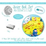 Matching Bedrooms Cot Bed Junior Toddler Winnie the Pooh Bedding Bundle Sets Includes Duvet, Duvet Cover, Pillow, and Pillowcase.