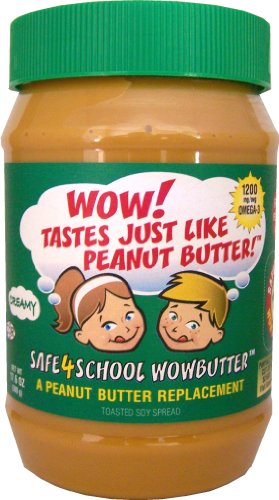 Safe 4 School WOWBUTTER Tastes Just Like Peanut Butter-Creamy 17.6 OZ (Pack of 6)