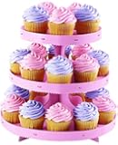Wilton Light Pink Borders Cupcake Stand
