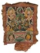 Antique Painting / Chakrasamvara / Tibetan Thangka / Yak Hide