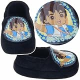 Diego Black Slippers for Toddler Boys