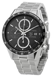 Tag Heuer Men s CV2010BA0794 Carrera Black Dial Watch