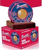 Atlanta Braves unsigned Coasters With Game Used Dirt (Set of 4)- MLB Hologram