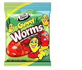 Black Forest Hanging Bag Gummy Worms, 5-Ounce Bags (Pack of 24)