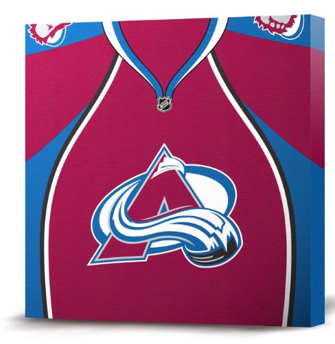 NHL Colorado Avalanche Dark Jersey Canvas Print (20 x 20)